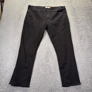 Hudson & Barrow Jeans Mens‎ 40x30 Black Cotton Blend Stretch Slim Straight Fit